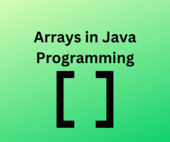 Arrays in java programming