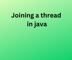 Threads in java programming