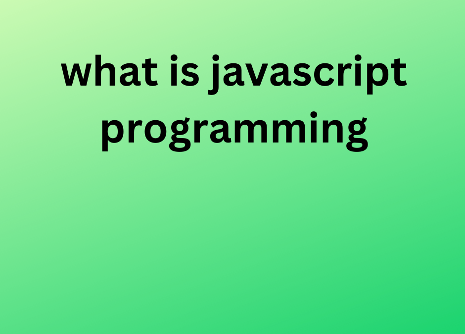 what is javascript programming
