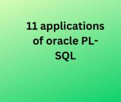 11 applications of oracle PL-SQL