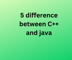 5 difference between C++ and java