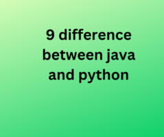 9 difference between java and python