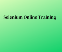 Selenium Training online