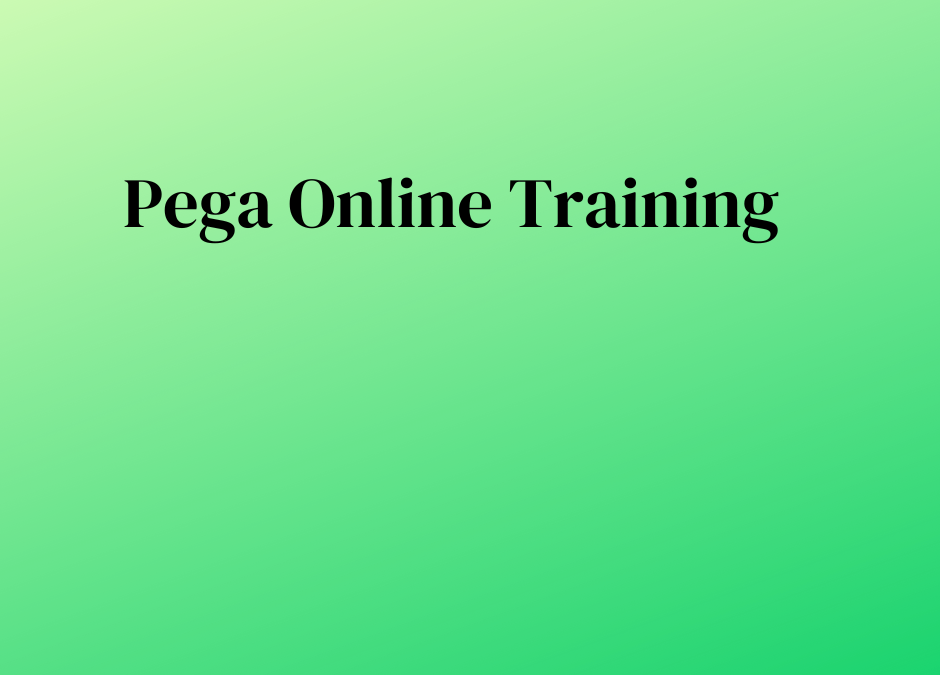 Pega Online Training